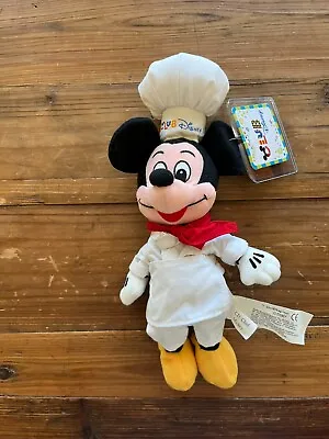 Club Disney - CD Chef Mickey  11  - Bean Bag Plush - New With Tags • £5.78