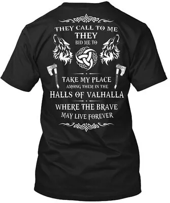 Viking S Halls Of Valhalla - They Call To Me Bid Take T-Shirt Made In USA S-5XL • $21.52