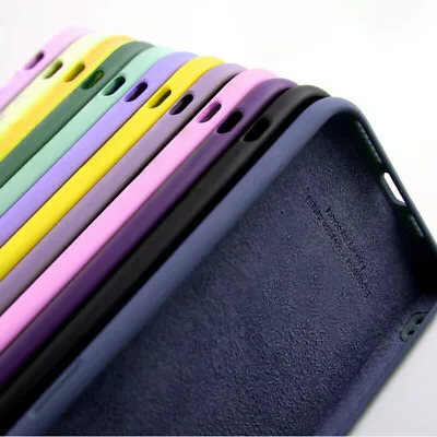 Liquid Silicone Case For IPhone 15 14 13 12 11 Pro Max XR XS X Back Phone Cover • $4.16