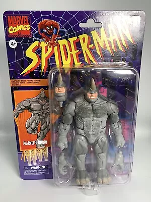Spider-Man Retro Marvel Legends RHINO Action Figure BY HASBRO • $54.95