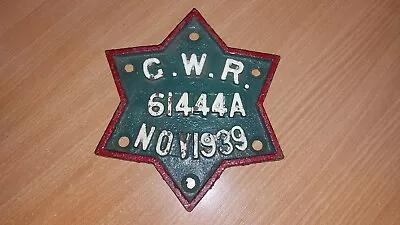 Great Western Railway  Star  Wagon Plate 61444a  Nov. 1939 • £35