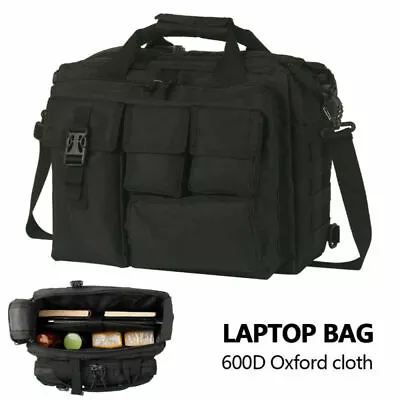 Mens Military Tactical Laptop Bag Briefcase Shoulder Messenger Nylon Handbag • $78.90