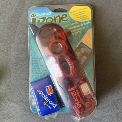 £19.47 • Buy POLAROID I-Zone Instant Pocket Camera W/ Trial Film - Translucent Red NIB