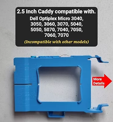 Dell OptiPlex Micro Form Factor MFF 2.5  HDD Blue Caddy Tray  • £4.99