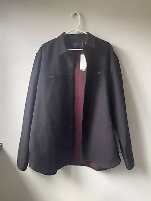 NEW Vince Shirt Jacket - Men’s XL - Black - MSRP $395 • $95