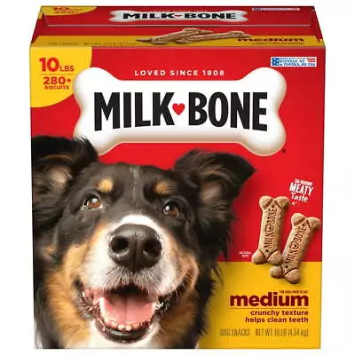 Milk-Bone Original Dog Biscuits Medium Crunchy Dog Treats 10 Lbs. • $14.84