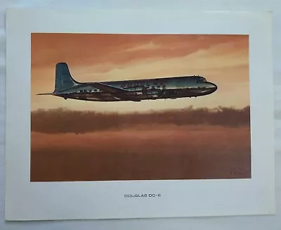 Douglas DC-6 Jet Airplane Art Print R G Smith Specs • $23.99