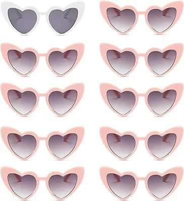 $21.99 • Buy Bachelorette Sunglasses Bride Bridesmaid Sunglasses 10 Pairs Heart Shaped Glasse