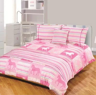 Duvet Cover With Pillow Case Quilt Cover Bedding Set All Size Single Double King • £10.45