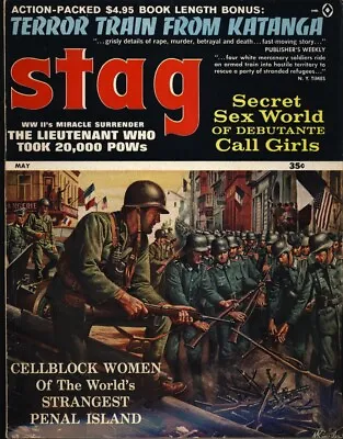 1965 STAG Magazine  Cell Block Women Of Penal Island  MORT KUNSTLER Cover  • $14.99