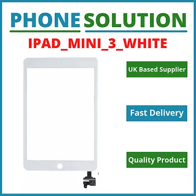 Apple IPad Mini 3 A1416 /A1430 /A1403 Touch Screen Replacement Digitizer White • £8.99