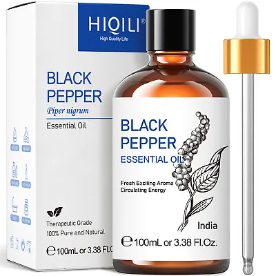 $19.90 • Buy 100ml Black Pepper Essential Oil 100% Pure Natural Diffuser Aromatherapy Massage