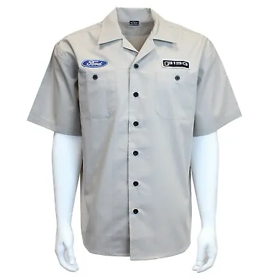 David Carey Ford Logo F-150 Cars Trucks Mechanics Work Button Down Shirt 48934 • $39.95