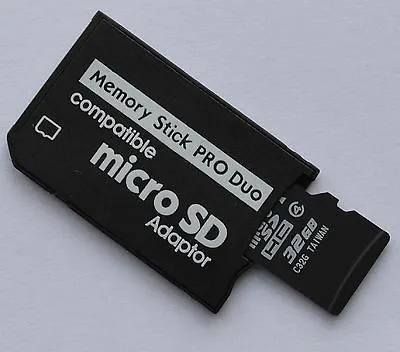 New Adapter Memory Stick Produo With Memory Card 32 GB For Sony PSP • $8.73