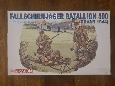 Dragon Fallschirmjager Batallion 500 (Drvar 1944) Model Kit 6145 In 1:35 Scale • £17