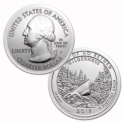 2019 $.25 5 Oz Silver America The Beautiful Frank Church River Idaho • $281.62