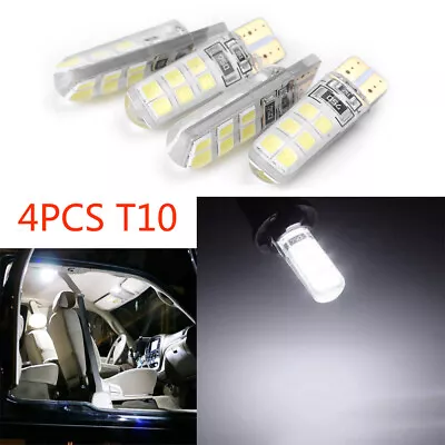 4pcs T10 12SMD 2835 Car Super Bright Turn Signal Lamp License Tail Light Bulb • $6.49