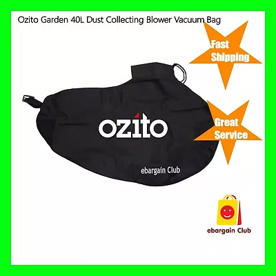 Ozito Garden 40L Dust Collecting Blower Vacuum Bag BLV-2401 BLV-2402 OZBLV2400WA • $51.99