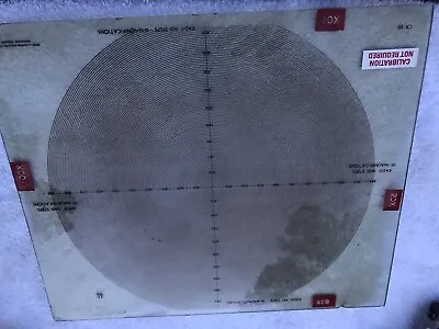  J&L Metrology (Jones And Lamson) Optical Comparator Chart Hard Plastic • $98