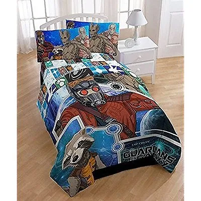 MARVEL Guardians Of The Galaxy Reversible Comforter Twin Size  Blue Blaze  • $26.99