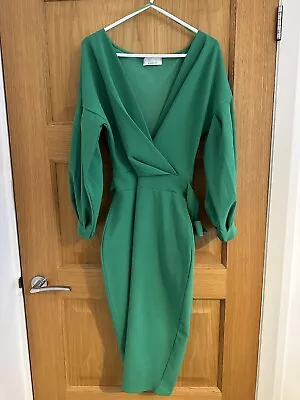 Quiz Green Midi Dress Size 14 • £5