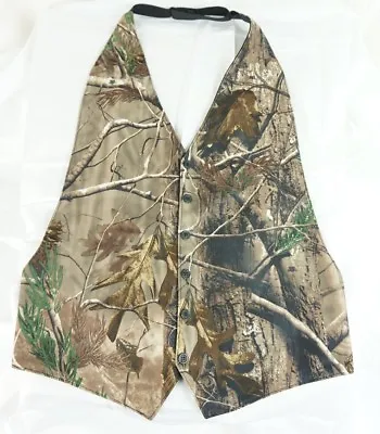 New Realtree AP Camo Reversible To Black Backless Mens Vest Prom Wedding Formal  • $25