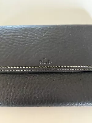 Lauren Ralph Lauren… Black Pebble Leather Bifold Wallet …NWT • $29.99