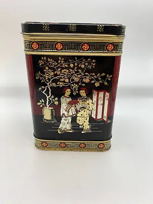 Vintage Asian Metal Tea Tin • $11.25