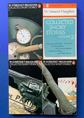 Collected Short Stories Of W Somerset Maugham - 4 Volume Set (Penguin Books) • £16