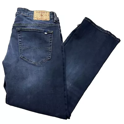 Buffalo David Bitton Jeans Mens 36x29* Blue Slim Boot King Stretch Dark Wash • $21.87