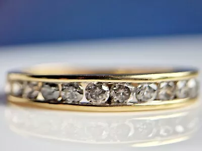 1ct Diamond Eternity Ring - 10ct Gold - Fully Hallmarked - Free Resizing • $404.09