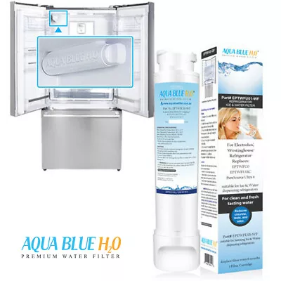 Westinghouse French Door Fridge Water Filter WHE6060SA WHE6060SA-D By Aqua Blue  • $42.95