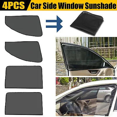 4PCS Magnetic Sun Shade Front & Rear Car Window Screen Cover Sunshade Protector • $11.48