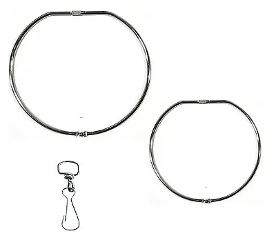  Jailers Large  Keyring Hinged Key Ring 100mm & 150mm + Swivel Clip     • £25.30