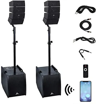 PRORECK Club AEF 12-Inch 4000 Watt DJ/Powered PA Speaker System Combo Set • $639.99