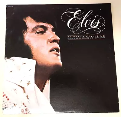 Elvis Presley 1978 Vinyl LP VPI Cleaned Playtested AFL1-2772 He Walks Beside Me • $10.88