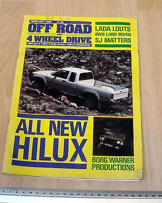 Off Road Four Wheel Drive Magazine February 1989 • £4.27