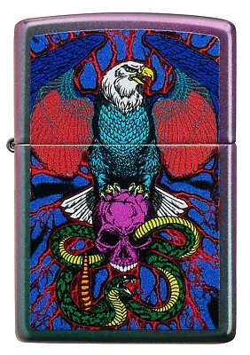 Genuine Zippo Lighter Eagle Snake And Sword Design (97600) Gift Boxed - Au Stock • $50.36