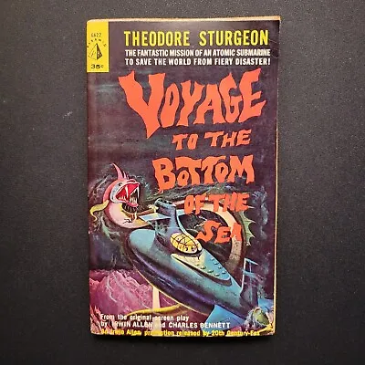  VOYAGE TO THE BOTTOM OF THE SEA  (Sturgeon 1961) Vintage 1st Print Pyramid G622 • $13.07