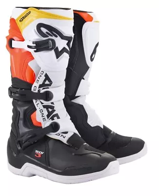 Alpinestars Tech 3 Orange Motocross Boots Dirt Bike ATV MX Off Road Boot SZ 11 • $169.99
