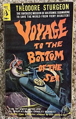 Voyage To The Bottom Of The Sea By Theodore Sturgeon Paperback Book 1961📚 • $14.28