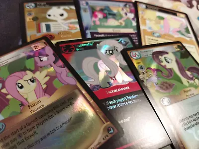 My Little Pony CCG And TCG - Fluttershy (and Angel) Cards! • $2.99