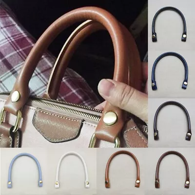 1pair Leather Bag Handles Replacement Shoulder Bag Handbag Tote Bag Strap Handle • $8.86