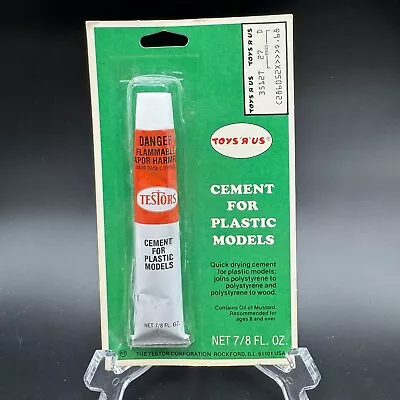Vintage 60s 70s TESTORS Cement For Plastic Models Glue TOYS R US Branded NOS • $19.95