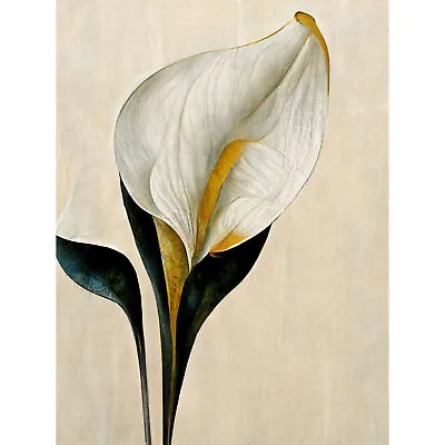 Cala Lily Lilies Flowers Bouquet Abstract Canvas Poster Print Picture Wall Art • £13.99