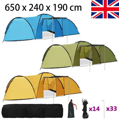 Outdoor 8 Person Camping Tent Igloo Sun Shelter Family Hiking Equipment Beach • £193.16