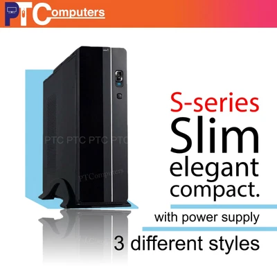 $92.85 • Buy Upright/ Horizontal Micro ATX/ SFX Desktop Computer PC Case 400W PSU USB3.0/2.0