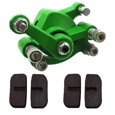 Mini Bike Rear Right Side Green Disc Brake Caliper With Two Pairs Spare Brake... • $25.18