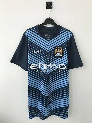 Manchester City 2014 Training Football Soccer Shirt Jersey Camiseta Trikot Nike • $25