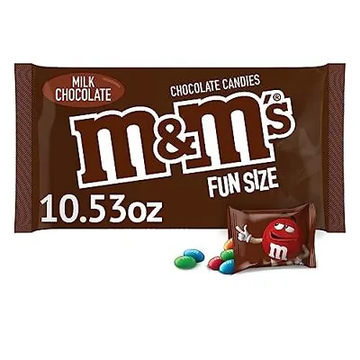 M&M'S Fun Size Milk Chocolate Halloween Candy 10.53 Oz Bulk Bag • $7.47